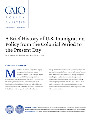 A Brief History of U.S. Immigration Policy from the Colonial Period to the Present Day